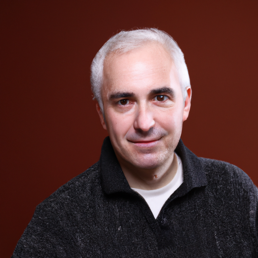 AI-generated portrait of Studio Ops Morgan with neutral background